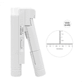thumbnail image 5 of Portable Pocket Microscope 80X 100X White Mini Magnifier Reading Scale Foldable Magnifying Loupe with LED Illuminated, 5 of 5