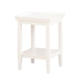 thumbnail image 1 of Convenience Concepts Ledgewood Table d'Appoint Carrée en Bois Blanc, 1 of 5