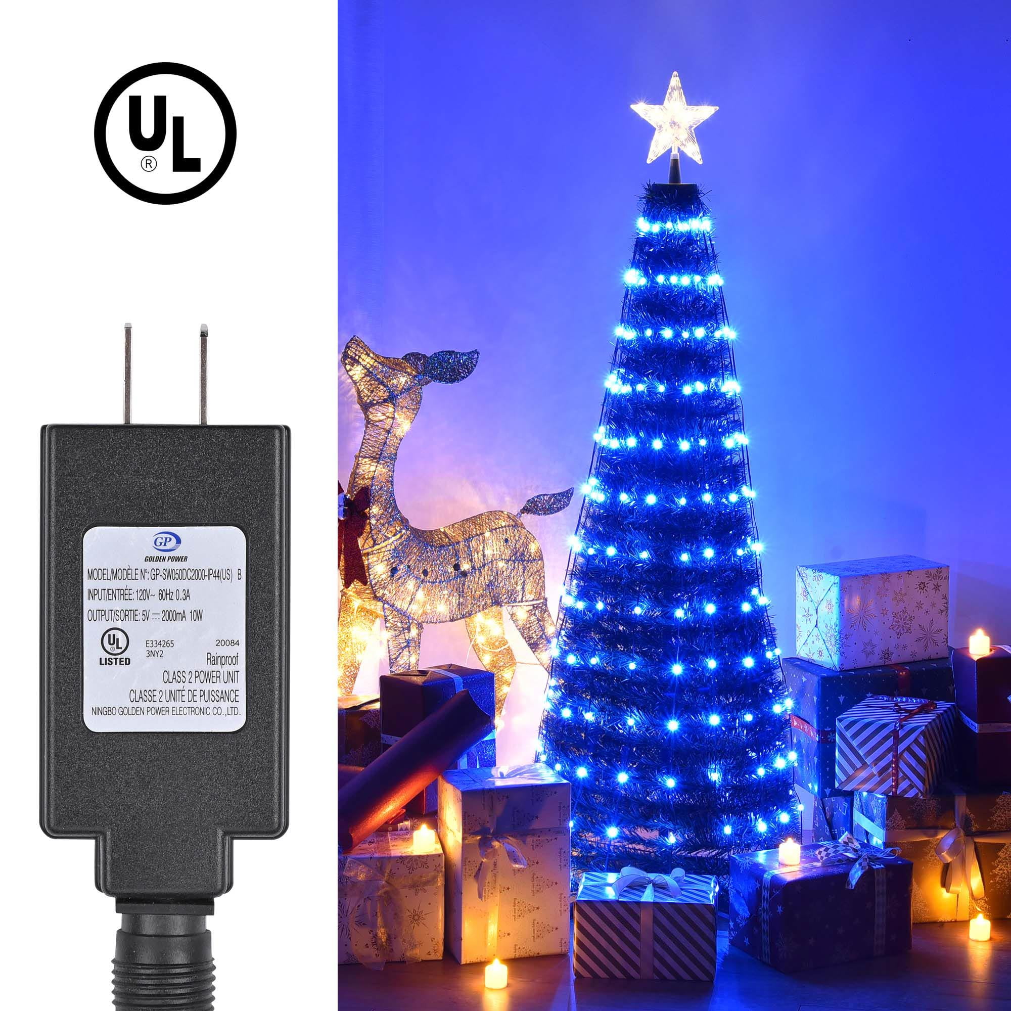 2000LED 5FT Lighted Tree,Timer,Plug In,Light up Trees for Indoor Outdoor  Home Ch