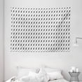 thumbnail image 1 of Geometric Tapestry, Zig Zag Herrigbone Pattern Vertical Diagonal Short Stripes Chevron Simplistic, Wall Hanging for Bedroom Living Room Dorm Decor, 80W X 60L Inches, Black White, by Ambesonne, 1 of 2