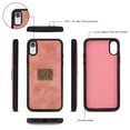 thumbnail image 5 of iPhone XR Leather Flip Case Cover,iPhone XR Zipper Wallet Case for Women and Men, Dteck [14 Card Holder][Zipper][Magnetic Detachable] Wallet Folio Case Leather Pouch for iPhone XR (6.1 inch), Pink, 5 of 10
