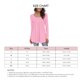 thumbnail image 4 of Blusa de Manga Larga para Mujer Cuello Redondo con Volantes Color Puro Transpirable Elástico Top Suelto para Mujer para Trabajo Diario Fiesta Citas Rosa XL, 4 of 5
