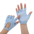 thumbnail image 2 of Unique Bargains Yoga Gloves Fingerless Pilates Gloves One Size Blue, 2 of 5