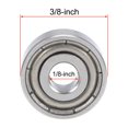thumbnail image 4 of Uxcell Deep Groove Ball Bearings Inch Double Shielded Chrome Steel 1/8"x3/8"x5/32", 4 of 4