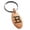 Rose, variant on Stainless Steel Letter K Initial Empire Monogram Engraved Small Oval Charm Keychain Keyring