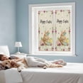 thumbnail image 3 of Spring Easter Window Privacy Film,Watercolor Flowers Cute Rabbits Eggs Leaf Beige Static Cling UV Sun Blocking Heat Control Window Tint Day and Night,Non-Adhesive One Way Privacy Cover 17.7''x39.3'', 3 of 7