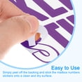 thumbnail image 4 of Uxcell 4 Hojas Calcomanías de Letras de Vinilo 9.1'' x 7.7'' para Calcomanía Interior Exterior Púrpura, 4 of 5