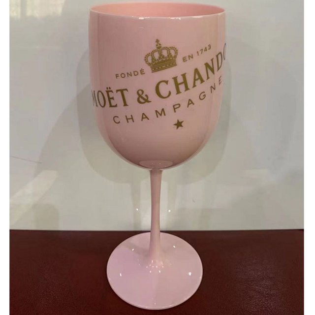 1 vaso de plástico para fiesta de vino, champán blanco Moet, rosa Sincero Electrónica