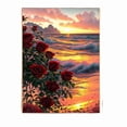 thumbnail image 1 of DIY Digital Oil Painting Kit for Adults Flowers Roses Daisies Hand Painted Coloring Art Set with Canvas Paint 10ml Healing Relaxation Gift for Beginners, 1 of 3