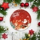 thumbnail image 4 of Juego de 30 Vajillas Navideñas Desechables de Papel | Platos de 18 Cm | Diseño Festivo de Copos de Nieve Rojos | Platos Resistentes para Cenas Navideñas, Reuniones de Invierno y Fácil Limpieza, 4 of 6