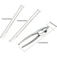 thumbnail image 2 of Food Clips Seafood Tools Set Leg Sheller with Stainless Steel Forks and Alloy Lobster Crab Nut Shellfish Opener Heavy Duty Kitchen, 2 of 4