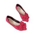 thumbnail image 5 of Wowcloth Women's Fashion Casual Flats – Solid Color Bow Decoration Pointed-Toe Slip-On with Suede Upper & Low Heel for Office Work Shoes, 5 of 7