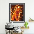 thumbnail image 4 of Cuadros Decorativos 5D DIY Diamante Pintura llama animal Taladro redondo completo Ehuebsd Nuevos Originales, 4 of 9