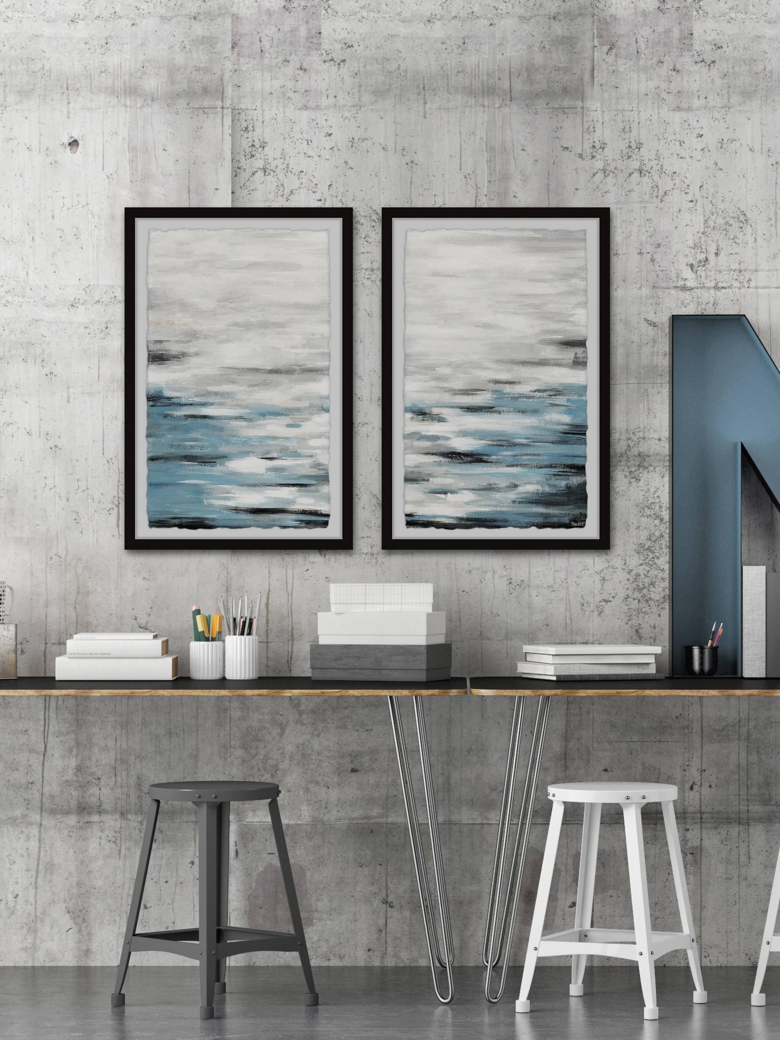 Reflective Sea Diptych