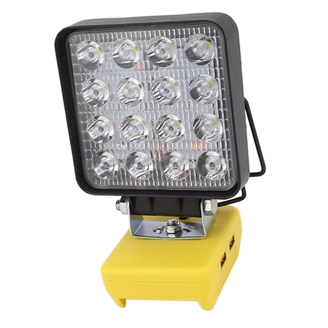 Lampe de Travail Portative 20W 16 Pcs Perles LED Tête Rotative Lampe de Travail Portative Sans Fil pour Camping en Plein Air Randonnée