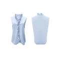 thumbnail image 3 of Womens Tank Tops Ladies Summer Dressy Sleeveless Business Casual Blouses Office Work Shirts Blue XL, 3 of 5