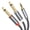 1m, variant on Versatile 3.5mm to 6.35mm Splitter Cable for Simultaneous Playback on Two Devices