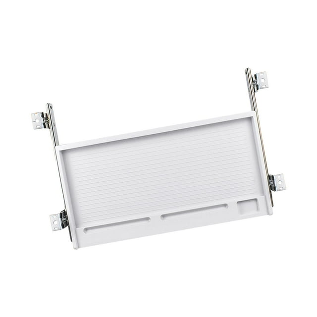 Plataforma deslizante para cajón de computadora debajo del escritorio con tornillos, extensión de escritorio para oficina Blanco