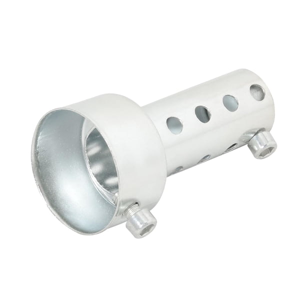 Silenciador de de motocicleta Universal extraíble ajustable para motos ATV, piezas de , tubo silenciador Plata corta de 48 mm