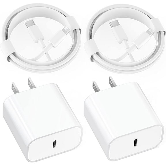 Phone Charger 2Pacsk 3 Ft Charging Cable and Wall Charger Power Adapter Plug Block Compatible iPhone 12 pro max 11 X/8/8 Plus/7/7 Plus/6/6S/6 Plu/5S/SE/Mini/Air/Pro Cases,
