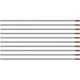 thumbnail image 2 of Electrodos de tungsteno para soldadura TIG Dinheiro con 2 % de torio WT20 (rojos), 1,6 mm, 150 mm, 10 unidades por paquete, 2 of 3