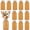Amber-12, variant on Glass Flower Vase Amber 12-Pack Farmhouse Centerpiece for Weddings Home Decor