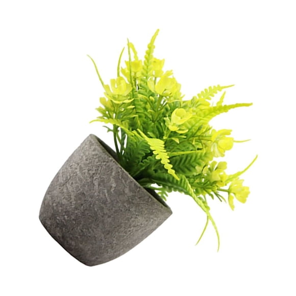 Billuyoard Árbol artificial del dinero de la durabilidad duradera verde en el suculento artificial elegante respetuoso del medio ambiente del Decoración Rosa amarilla