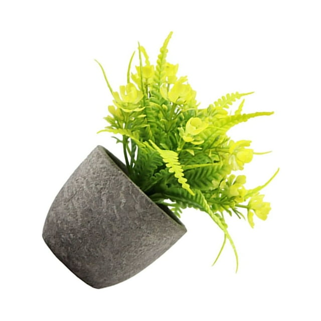Advancent Planta de jade artificial en maceta, suculenta artificial realista, de bajo mantenimiento, elegante, para interiores o exteriores Decoración Rosa amarilla