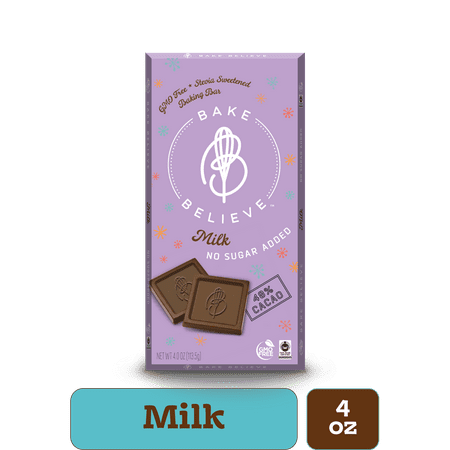 Bake Believe, Keto-Friendly, Milk Baking Bar, 4 oz
