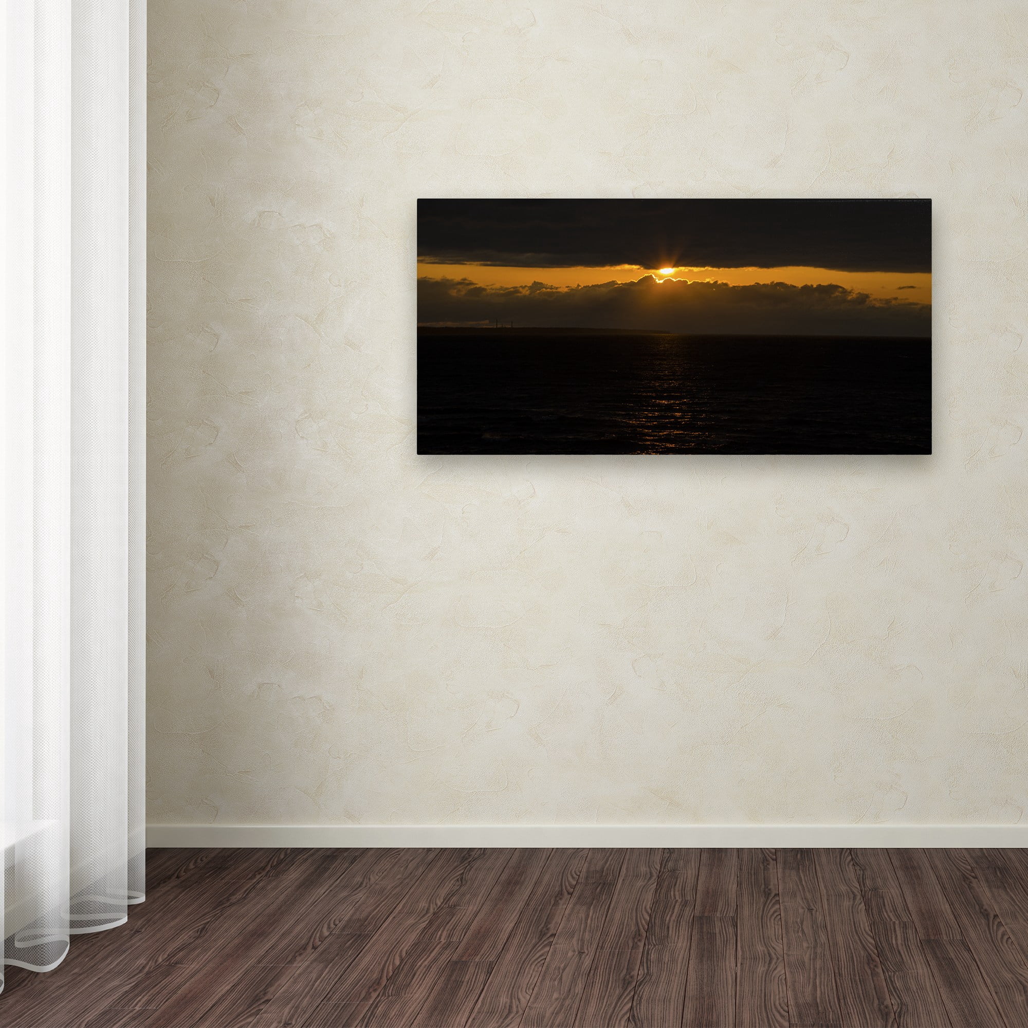 Trademark Fine Art "Cool Sunset" Canvas Art by Kurt Shaffer
