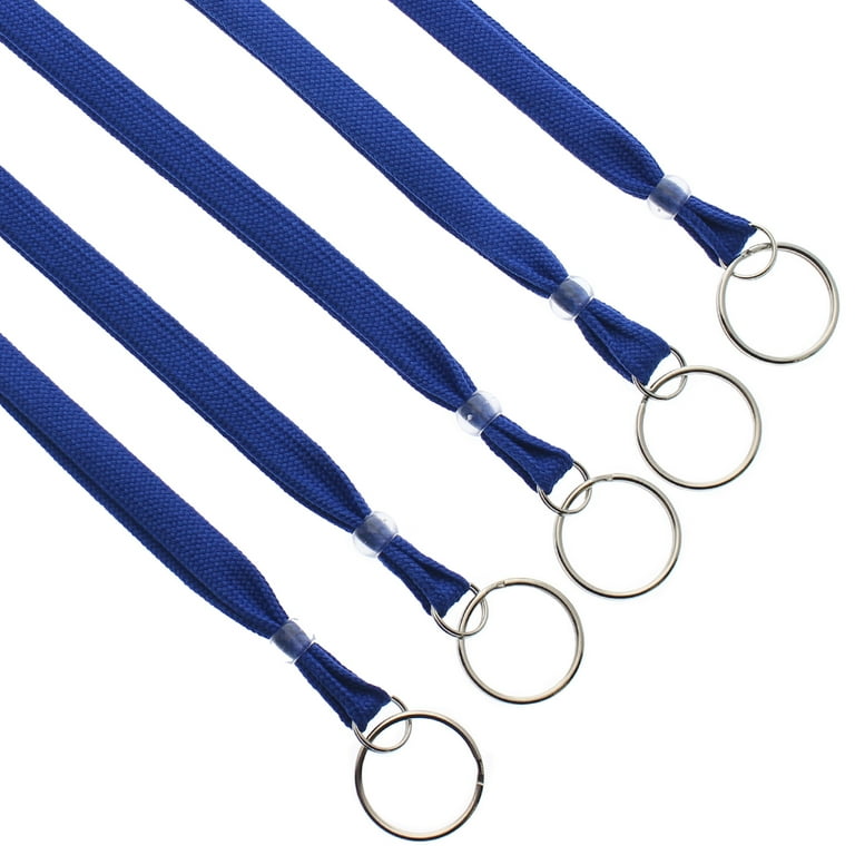 Bulk 100 Pack Heavy Duty Breakaway Lanyards for Keys and Id's