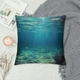 thumbnail image 2 of Shiartex  Underwater View of Tropical Beach Print Throw Pillow Covers Fashion Throw Pillow Case Soft Couch Pillows Decorative Square Pillow Covers for Sofa Living Room, 2 of 5