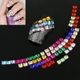 thumbnail image 2 of UDIYO 12 Colors 3D 3mm Square Nail Decor Flatback Shiny Rhinestone DIY Nail Art Tips, 2 of 6
