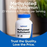 Nutricost Methylated Multivitamin 120 capsules, 60 servings - 23 Vitamin & Minerals Per Serving
