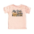 thumbnail image 4 of My Dad Rocks Shirt for Boys and Girls Rocker Father's Day Outfit for Toddlers and Kids Peach Shirt 12 Months, 4 of 5