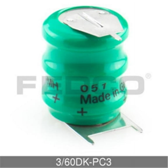 FedCo Batteries Compatible with  Varta 3-60DK-PC3 3.6V 80mAh Rechargeable Battery For Memory Support Applications