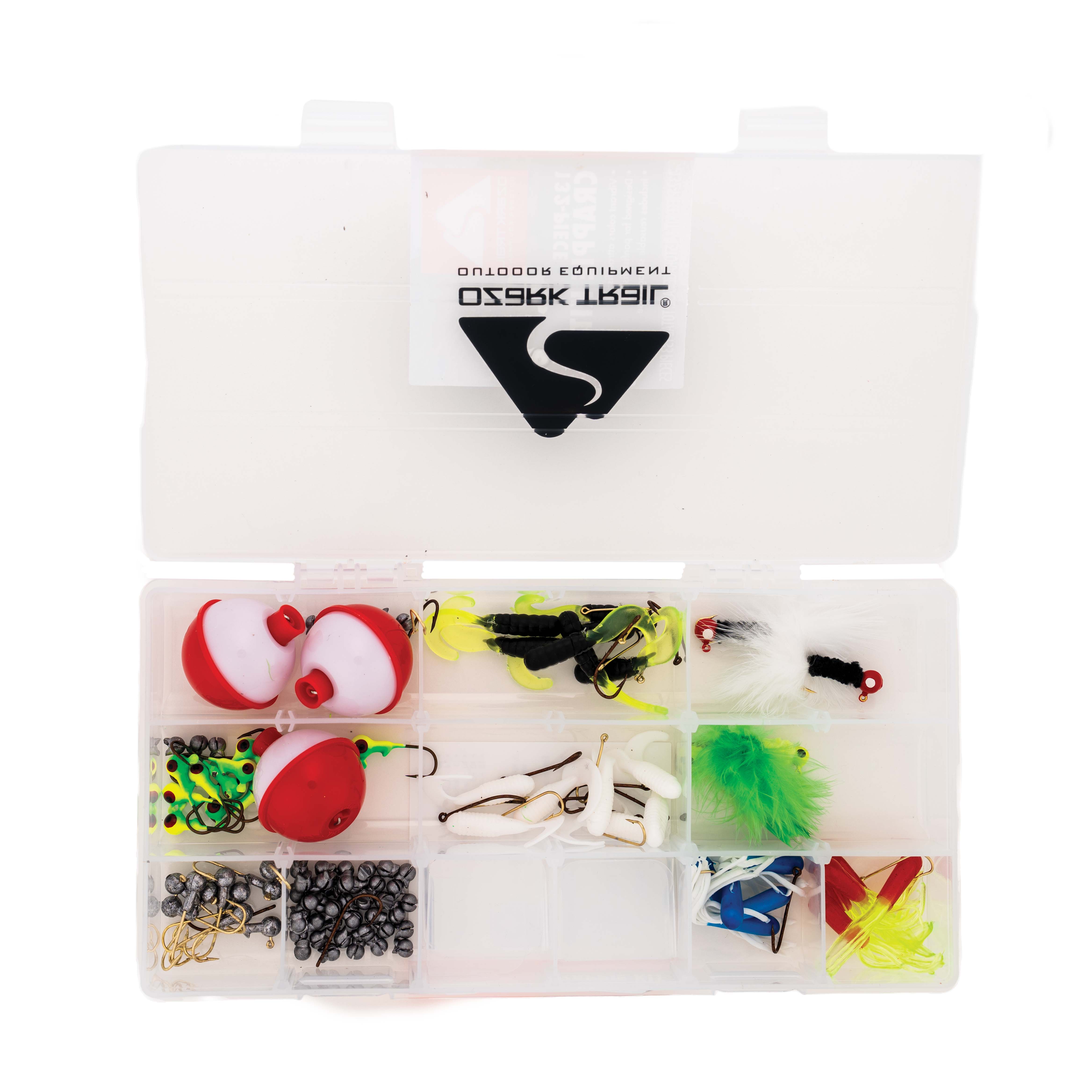 Kit de pesca de agallas de agua dulce Ozark Trail con caja de utilidades, 132 piezas 3