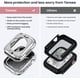 thumbnail image 4 of (2 in 1) for Waterproof Apple Watch Screen Protector Case Series 8 7 45mm Accessories, iWatch Protective PC Face Cover Built-in Tempered Glass Film, Front & Back Bumper for Women Men, 45 mm, 4 of 5