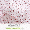 thumbnail image 4 of ZACOO Cotton Flannel Christmas Bed Sheets Queen, Printed Sheet Set, 1 Flat Sheet 1 Fitted Sheet 2 Pillowcase, Winter Warm Sheets 4 Piece, Red Snowflake and Tree, 4 of 7
