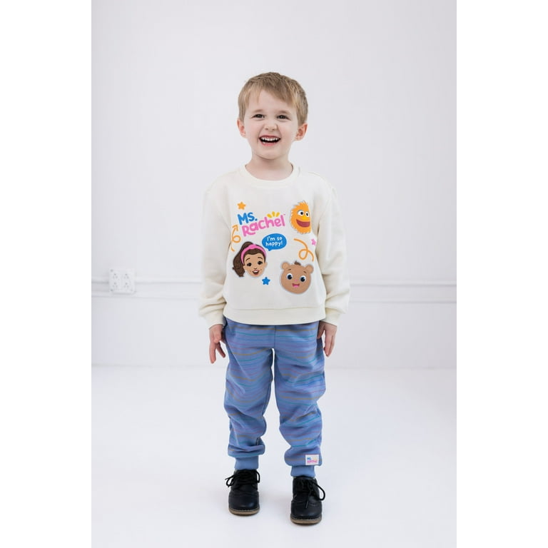 Ms. Rachel Bean Bear Herbie Fleece Sweatshirt & Jogger Set, Infant