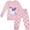 2# Pink, variant on FEDPOP Girls Pajamas Sets Purple Unicorn 100% Cotton Long Sleeve Sleepwear Size 7T