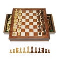 thumbnail image 2 of WE Games Ensemble d'Échecs Anglais avec Tiroirs de Rangement Coulissants - 19 Pouces, 2 of 9