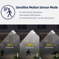 thumbnail image 6 of Mikhai Solar Lights Outdoor High Lumens 192 LED Security Lights with Remote Control,1Heads Motion Sensor Lights, IP65 Waterproof, Solar Lights Outdoor Waterproof., 6 of 10