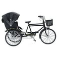 thumbnail image 3 of Modèle de Rickshaw à 3 Roues, Petit Modèle de Rickshaw Compact pour la Maison Noir,Vert, 3 of 8