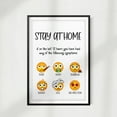 thumbnail image 2 of Stay Away Emoji 8 x 10 UNFRAMED Print Emoji Wall Art, 2 of 2