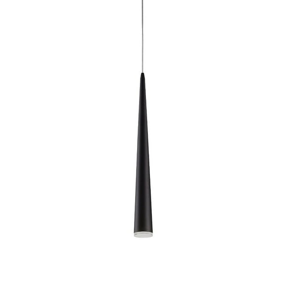 Kuzco Canada Mina 401215BK-LED Black Pendant Light Fixture 25"H x 2.7"W Acrylic