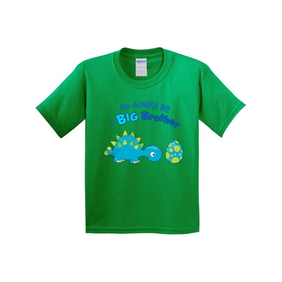 Inktastic Happy Dinosaur Future Big Brother Youth T-Shirt