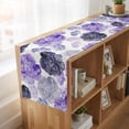 thumbnail image 6 of Table Runners 72 Inches Long Dress Scarves, Purple Ombre Spring Floral Farmhouse Kitchen/Dining Table Runner, Coffee Tablerunners, Summer Botanical Flowers 13x72 Inch, 6 of 9