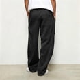 thumbnail image 4 of Qiyinn Man Fashion Casual Comfy Solid Color Loose Summer Drawstring Pockets Pants, 4 of 5