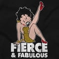 thumbnail image 2 of Betty Boop Cartoon Fierce Fabulous Women's Graphic T Shirt Tees Brisco Brands S, 2 of 5